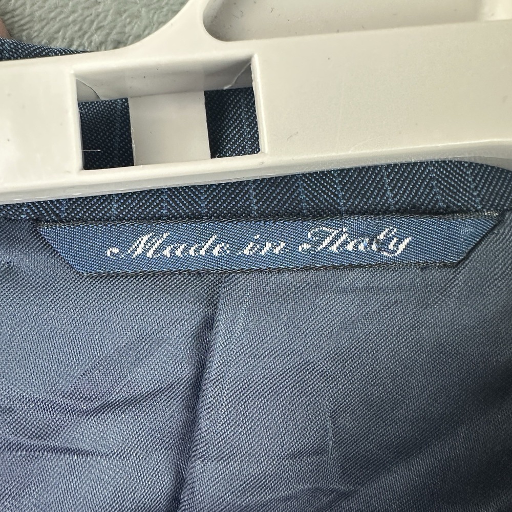 Canali Blue Pinstripe Wool Blazer Jacket Men's 54 EU (44R) Made in Italy* - Picture 13 of 14